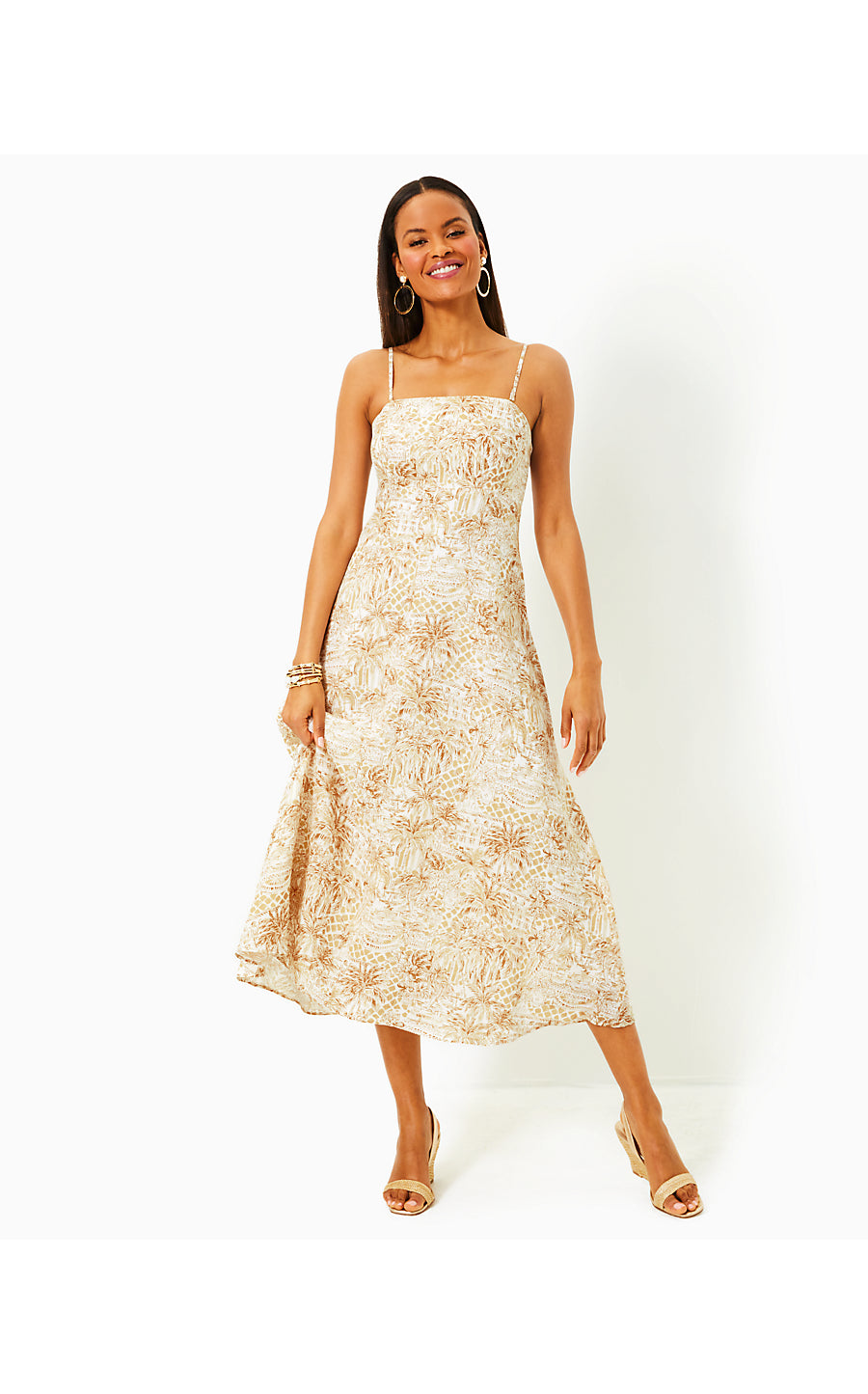 JORGIAN LINEN MIDI DRESS, SAND BAR PALM BEACH PARADISE JORGIAN LINEN MIDI DRESS, SAND BAR PALM BEACH PARADISE