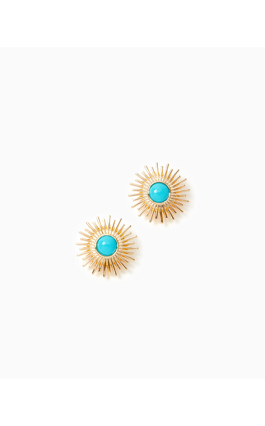 SUNSHINE JUNGLE EARRINGS, BREEZY AQUA