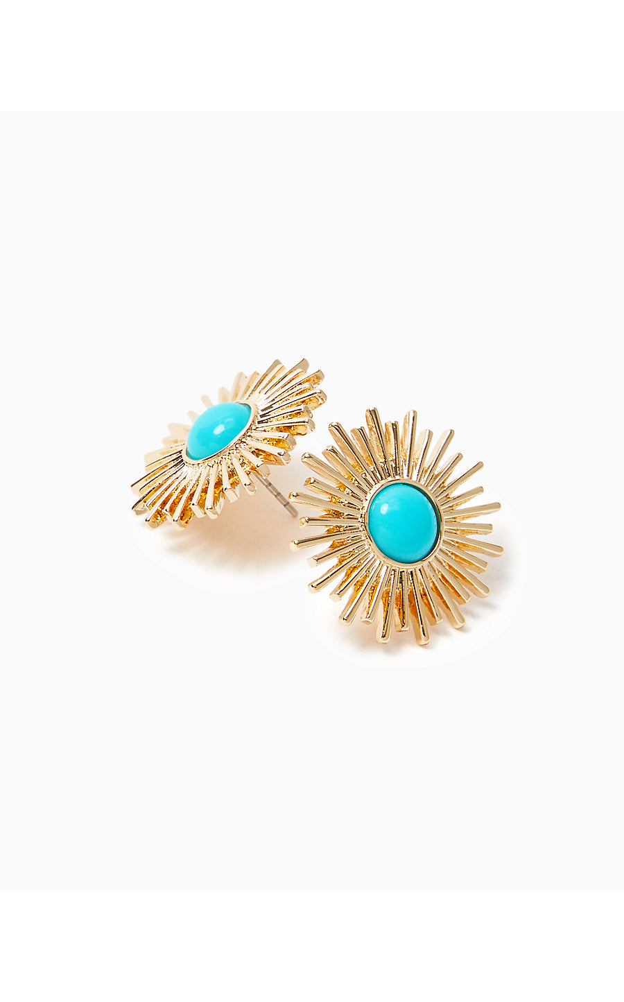 SUNSHINE JUNGLE EARRINGS, BREEZY AQUA