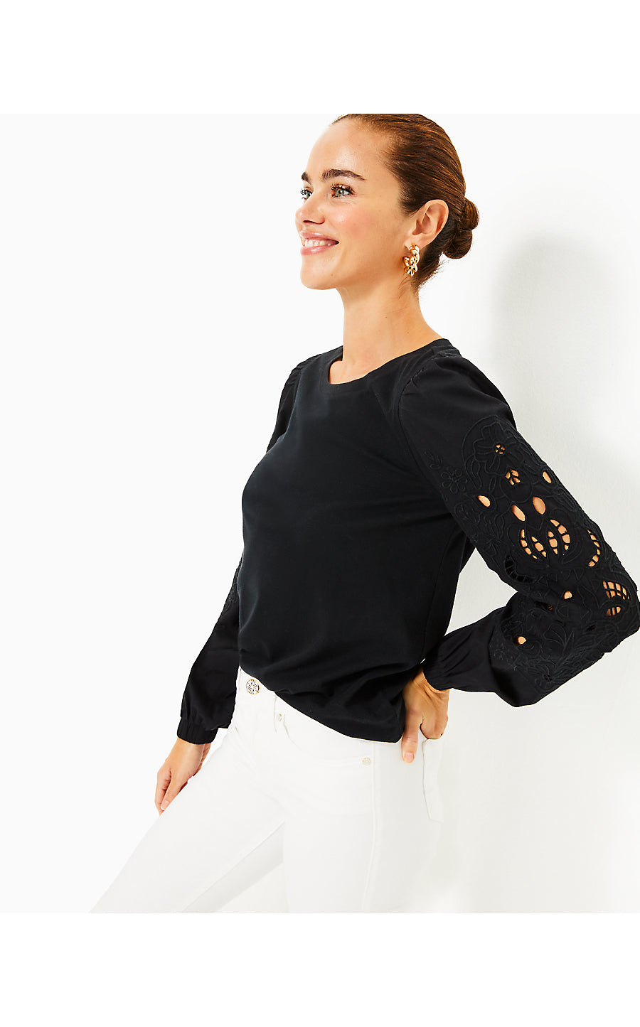 ISLEY KNIT TOP, NOIR