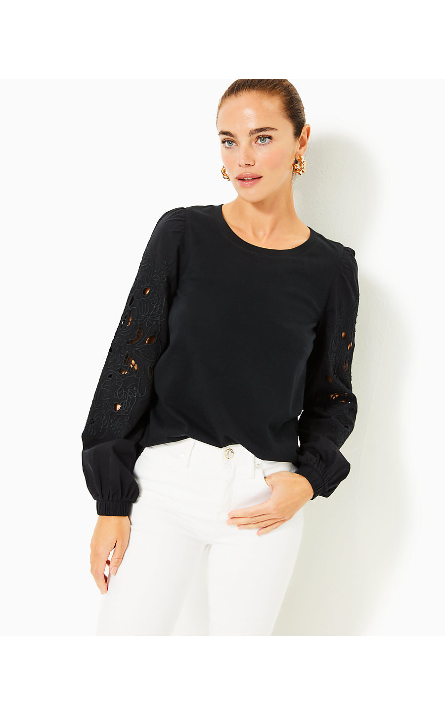 ISLEY KNIT TOP, NOIR