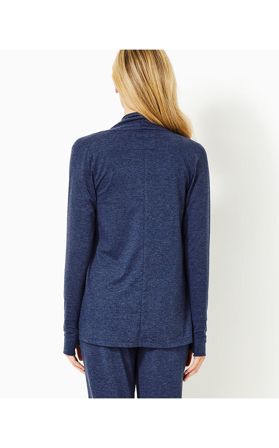 NEVIA UPF 50+ WRAP, HEATHERED MED BLUE X NOIR