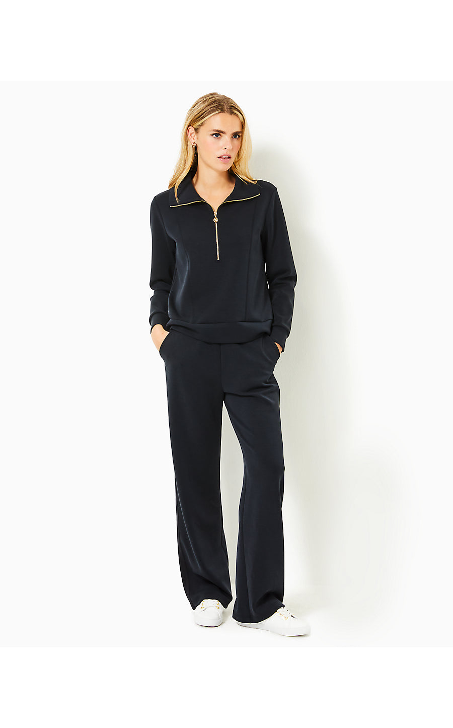 ELENI UPF 50+ PULLOVER, NOIR