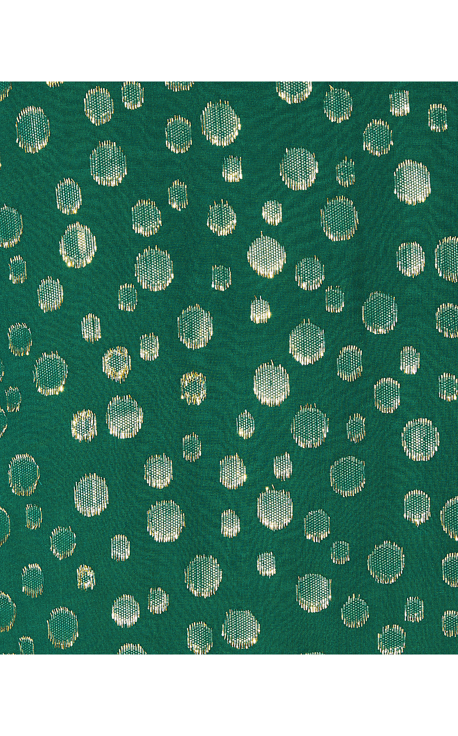 RAYALYNNE SILK TOP, VILLA GREEN SILK BUBBLY CLIP