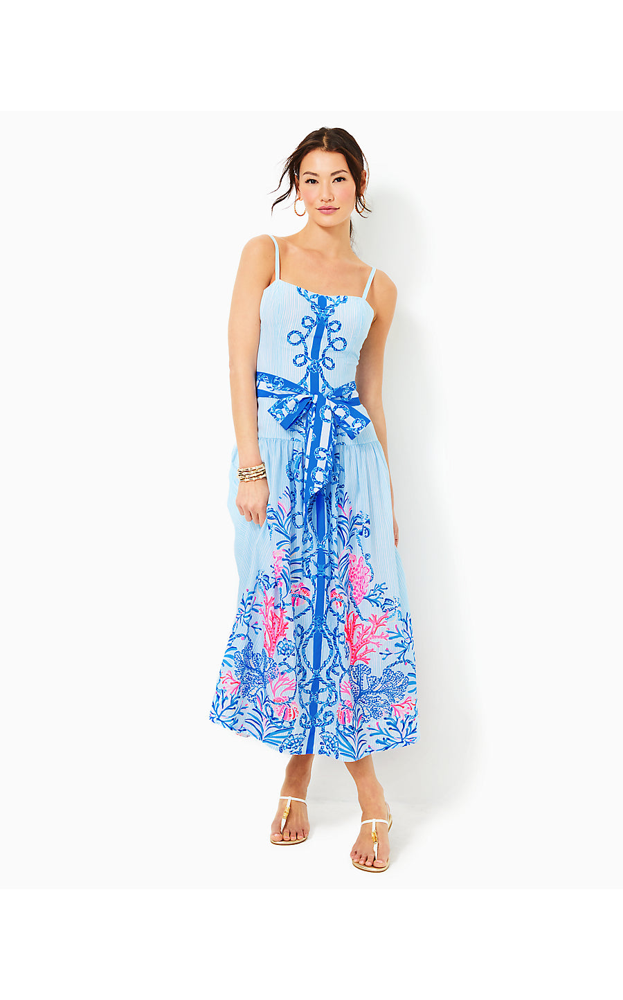 SAYLAR MAXI DRESS, MULTI NAUT TODAY ENGINEERED WOVEN MAXI DRESS
