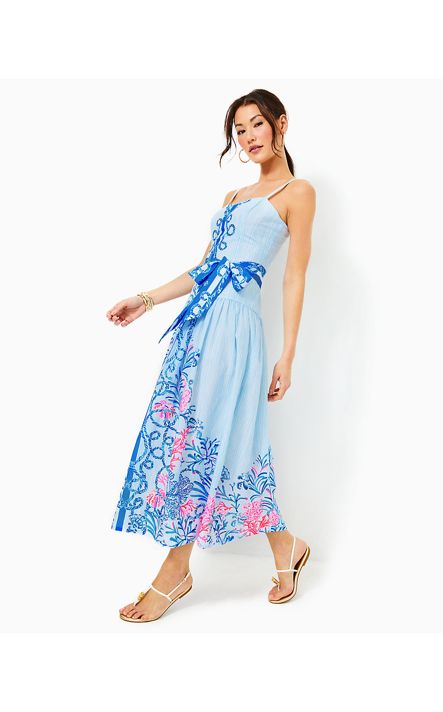SAYLAR MAXI DRESS, MULTI NAUT TODAY ENGINEERED WOVEN MAXI DRESS