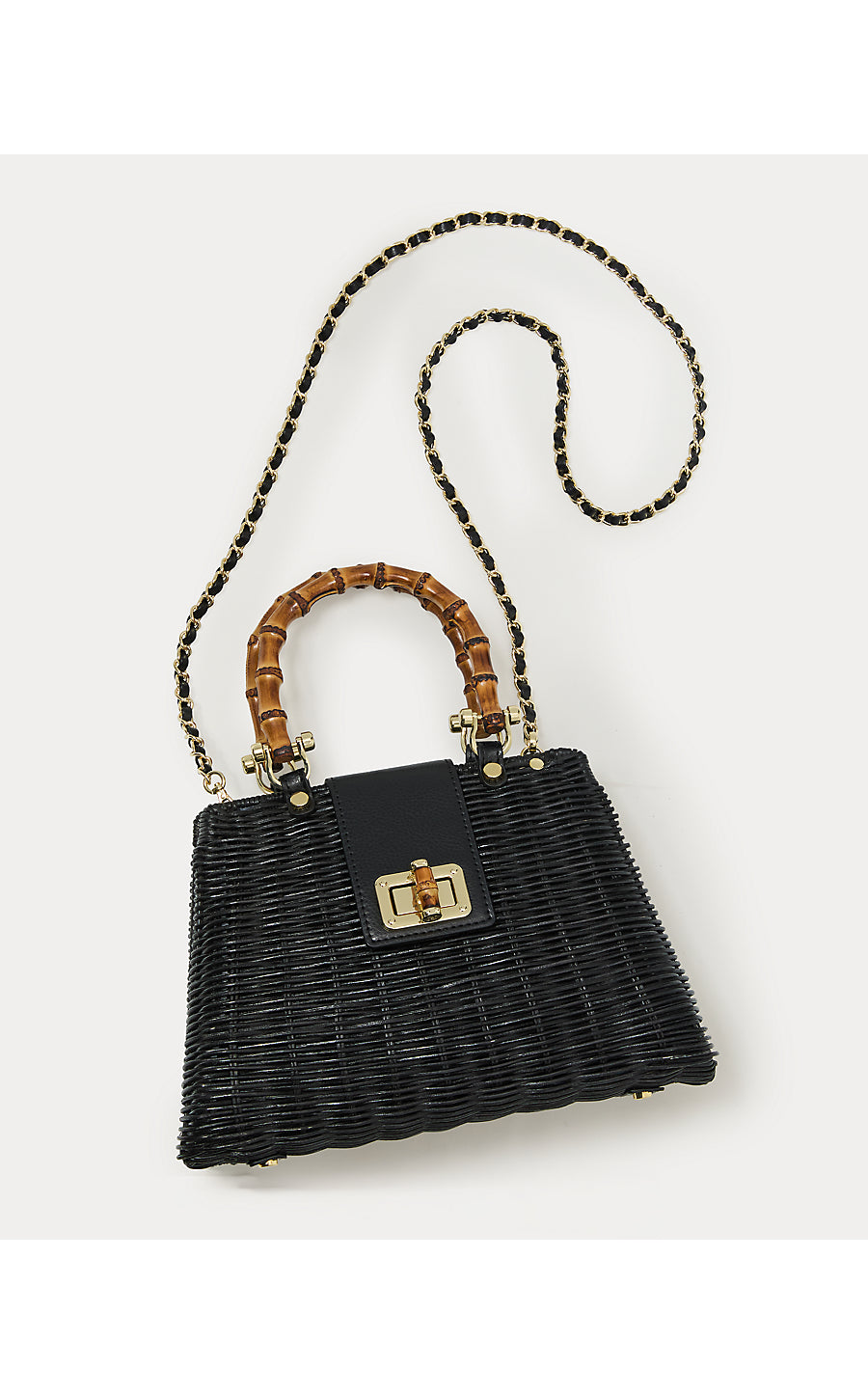 LEENA TOP HANDLE BAG, NOIR