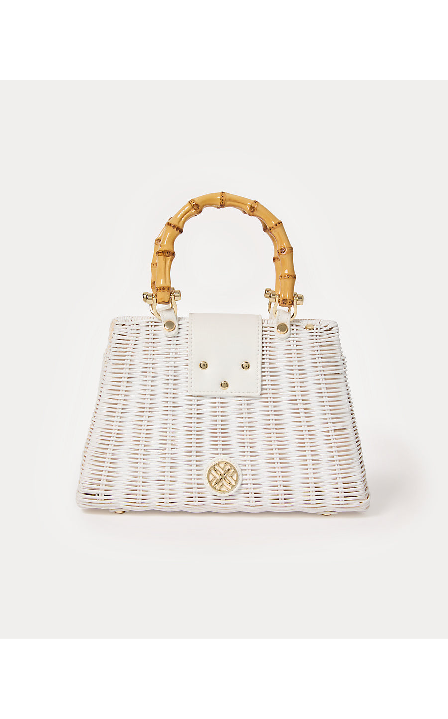 LEENA TOP HANDLE BAG, RESORT WHITE