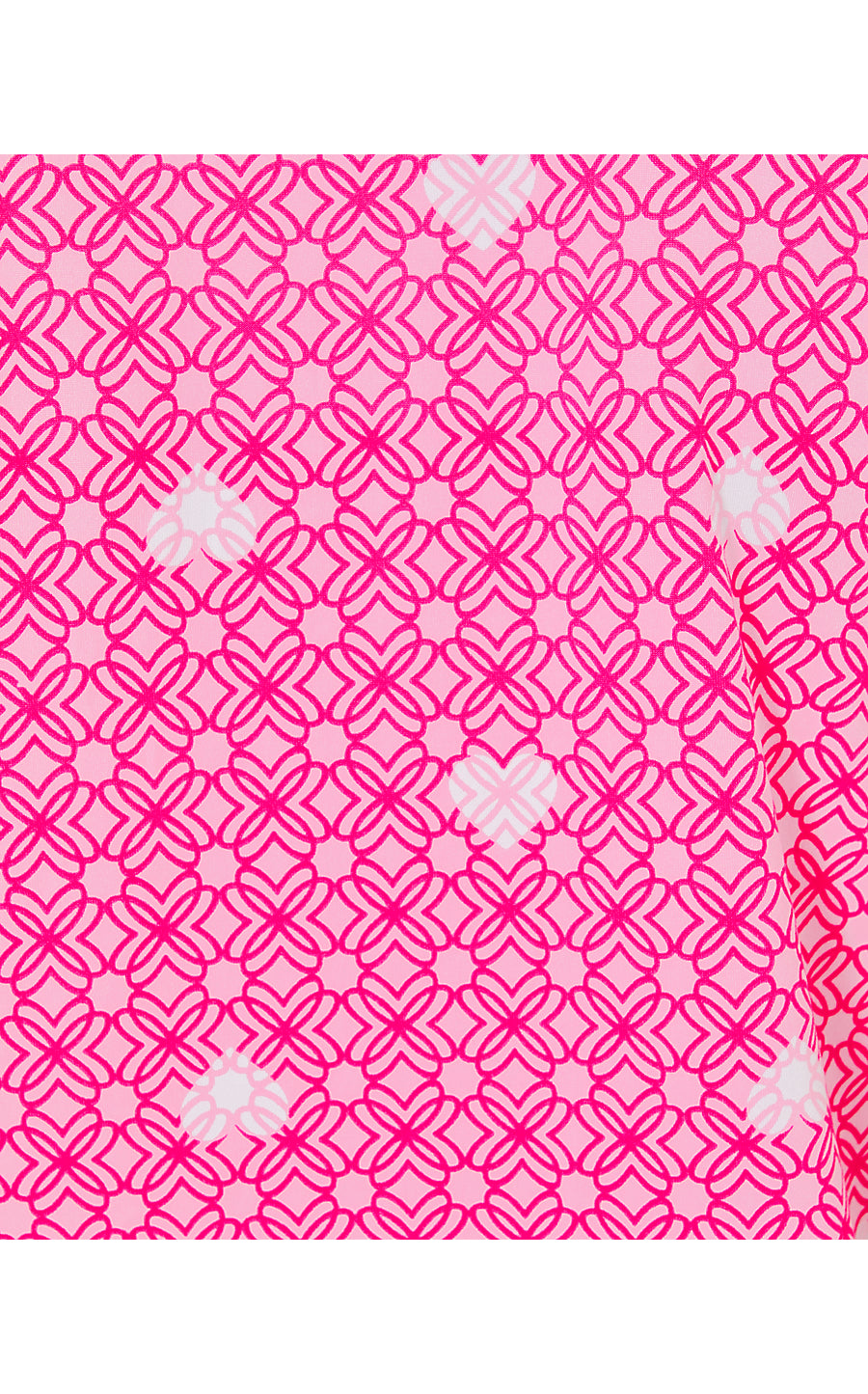 VALAINE PJ TOP, PASSION FRUIT PINK FLUTTERING HEARTS