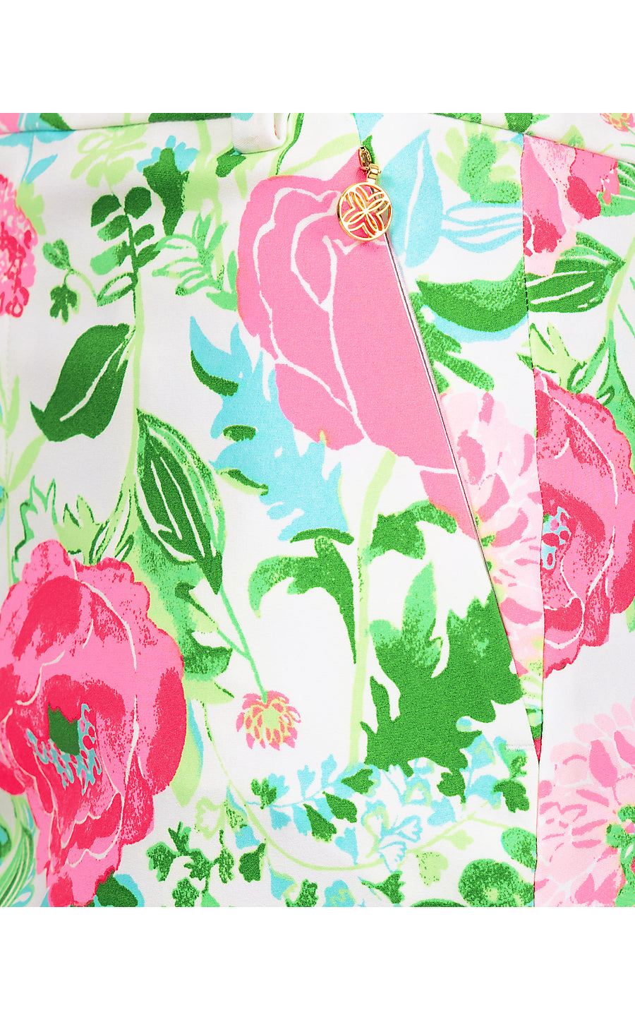 ANA HIGH RISE PANT, MULTI POPPY PARTY