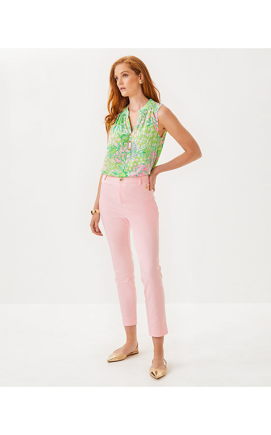 ANA HIGH RISE PANT, PINK MUSE