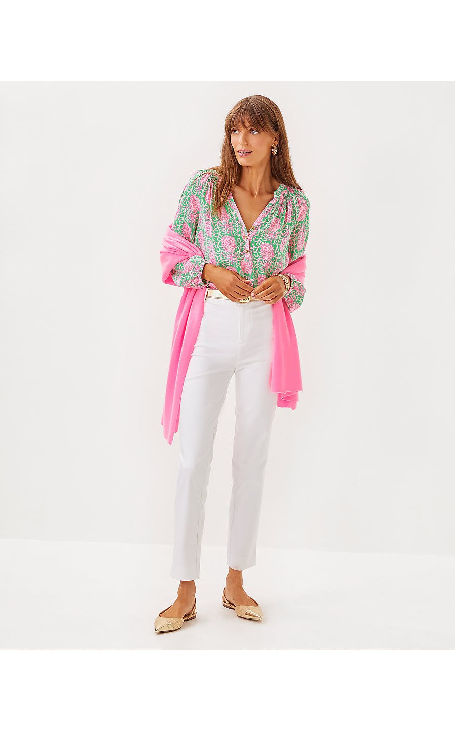 ANA HIGH RISE PANT, RESORT WHITE