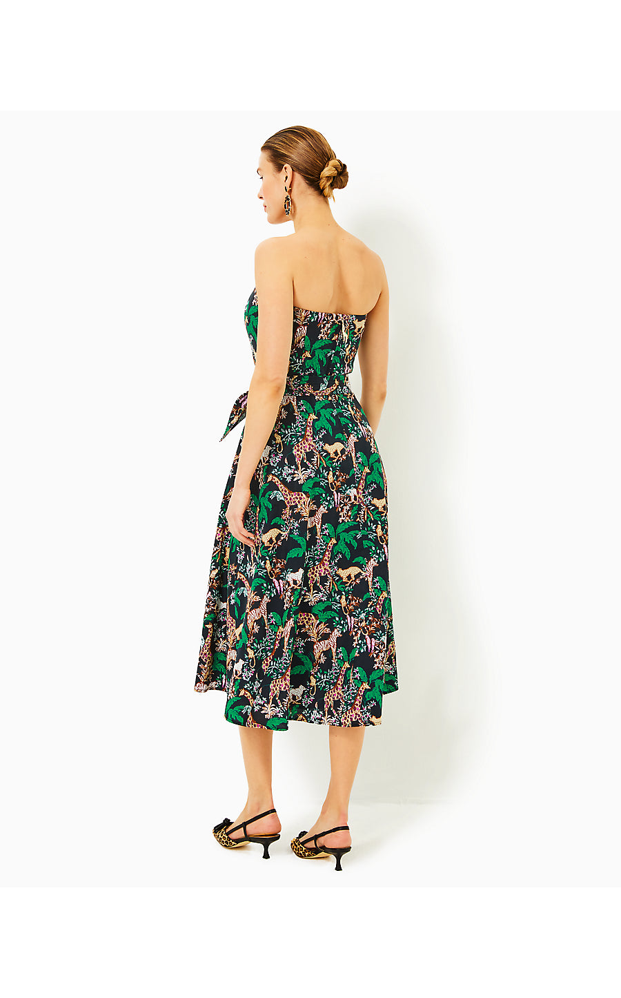 AUBRIANNA MIDI DRESS, MULTI DANCING IN THE MOONLIGHT