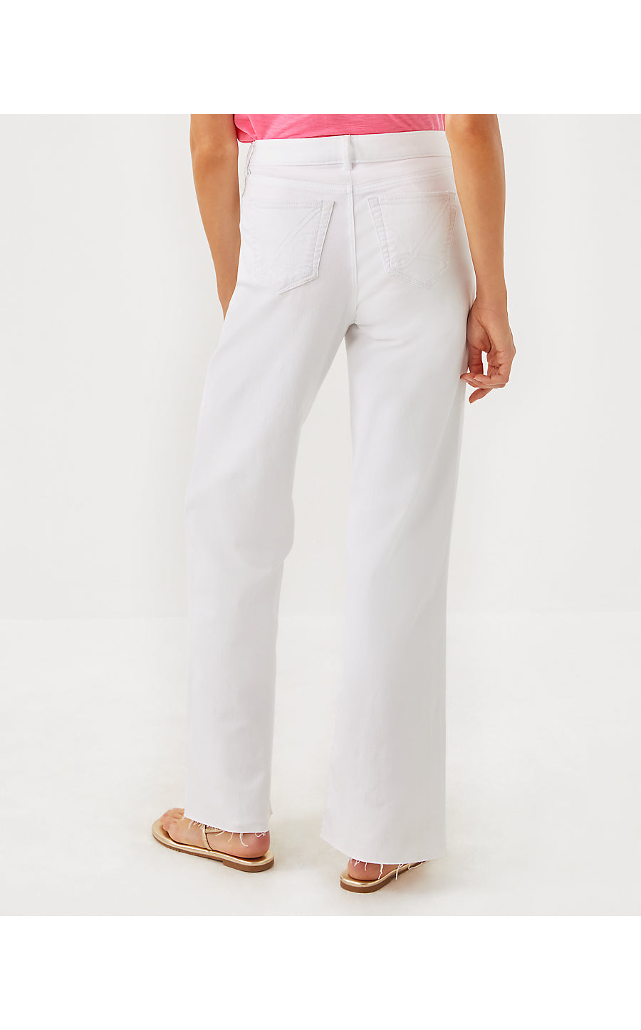 ANISTON HIGH RISE STRAIGHT JEAN, RESORT WHITE