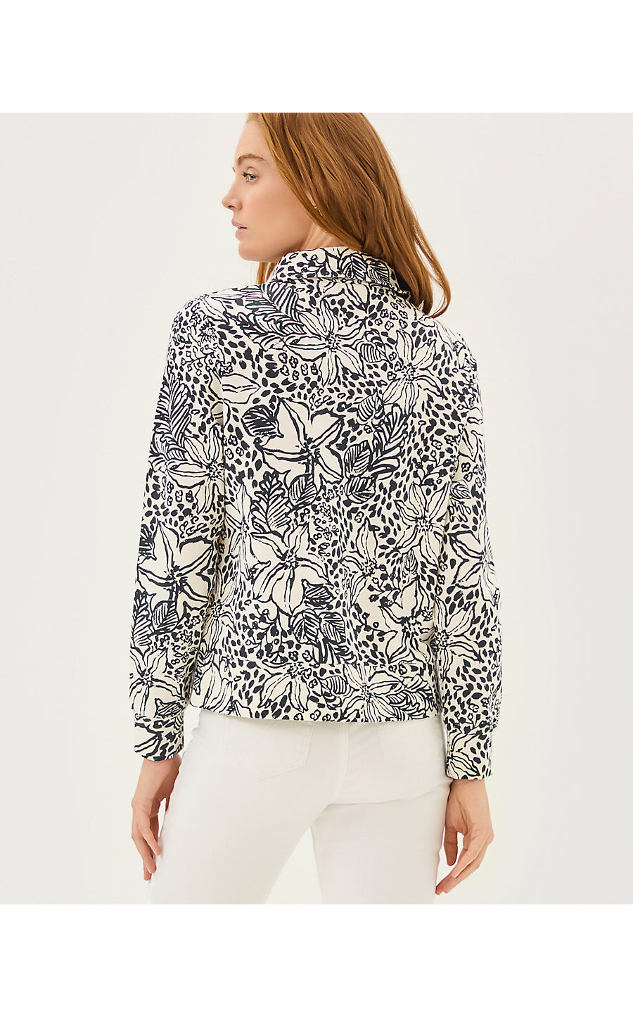 ELENI UPF 50+ PULLOVER, ONYX LOTS TO SPOT