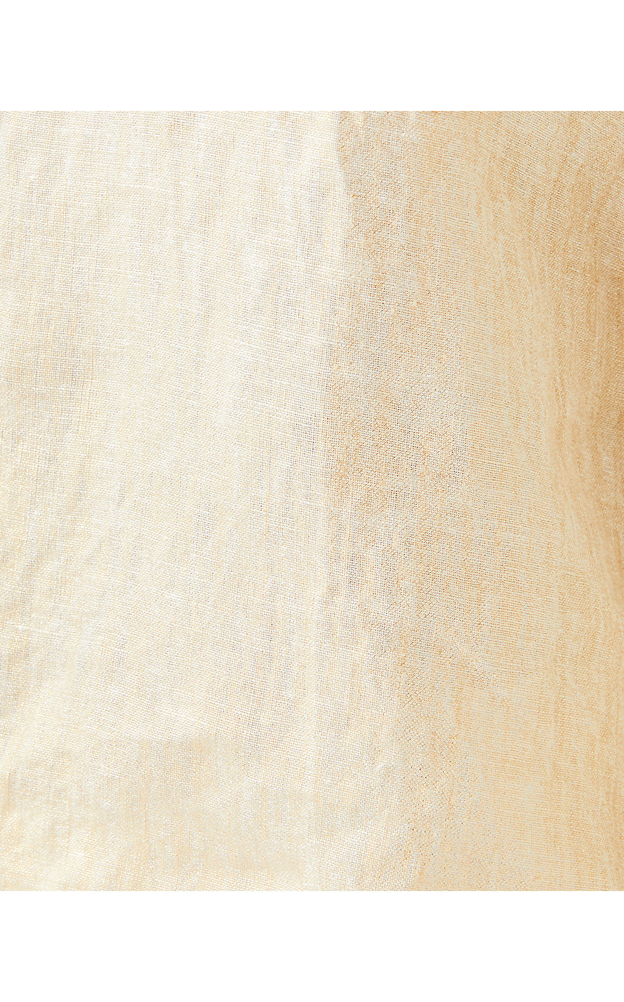 SEA VIEW METALLIC BUTTON DOWN, GOLD FOILED SANDBAR X RESORT WHITE
