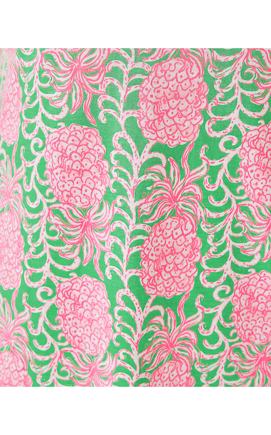 MERCER DRESS, FAUNA GREEN PARTY LIKE A PINEAPPLE