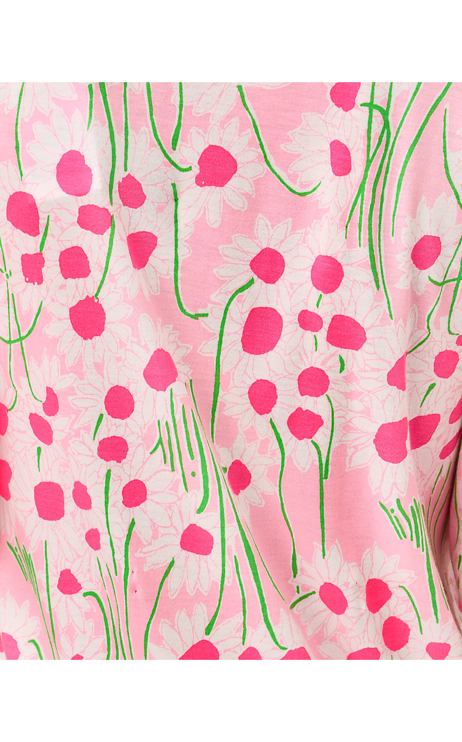 BINGLEY DRESS, CONCH SHELL PINK SUNNY DAISIES
