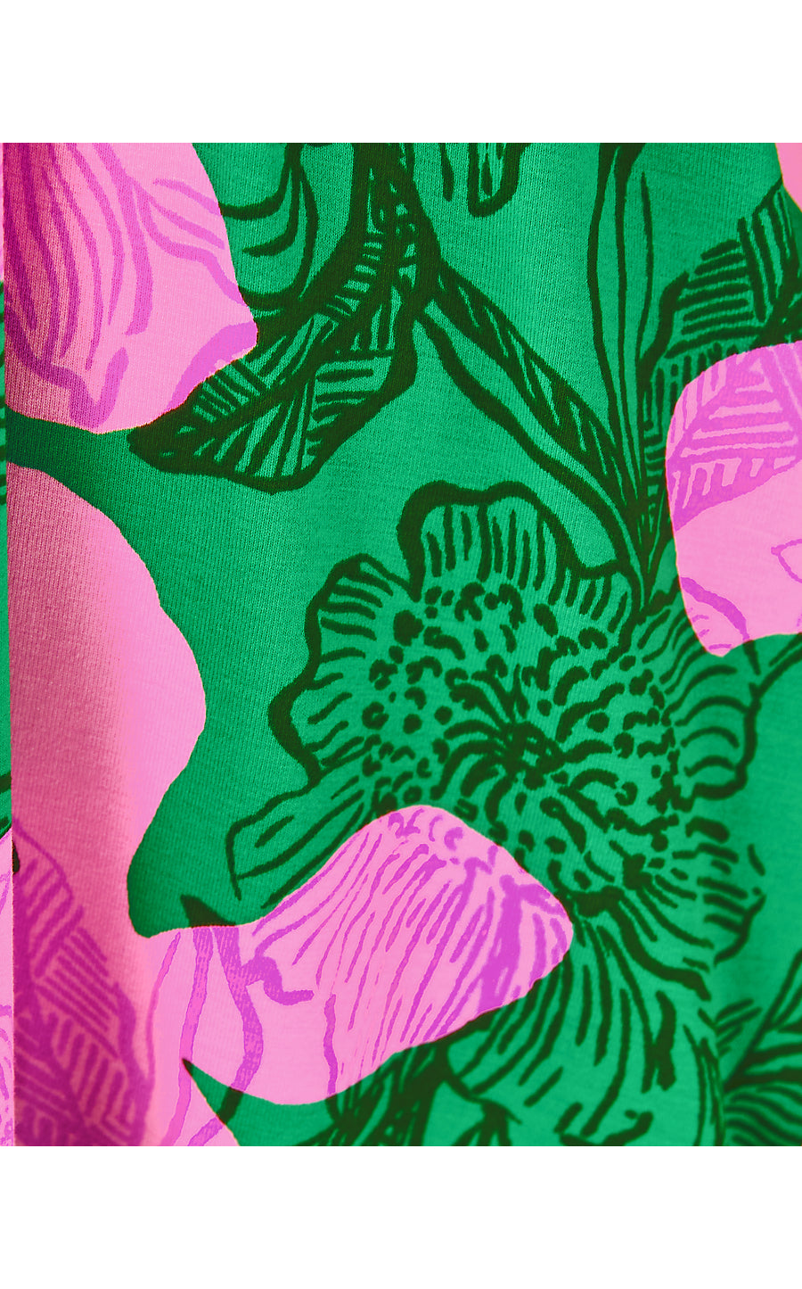 WEXLEE SKIRTED ROMPER, KITTS GREEN SUNSET SHADOWS ENGINEERED ROMPER