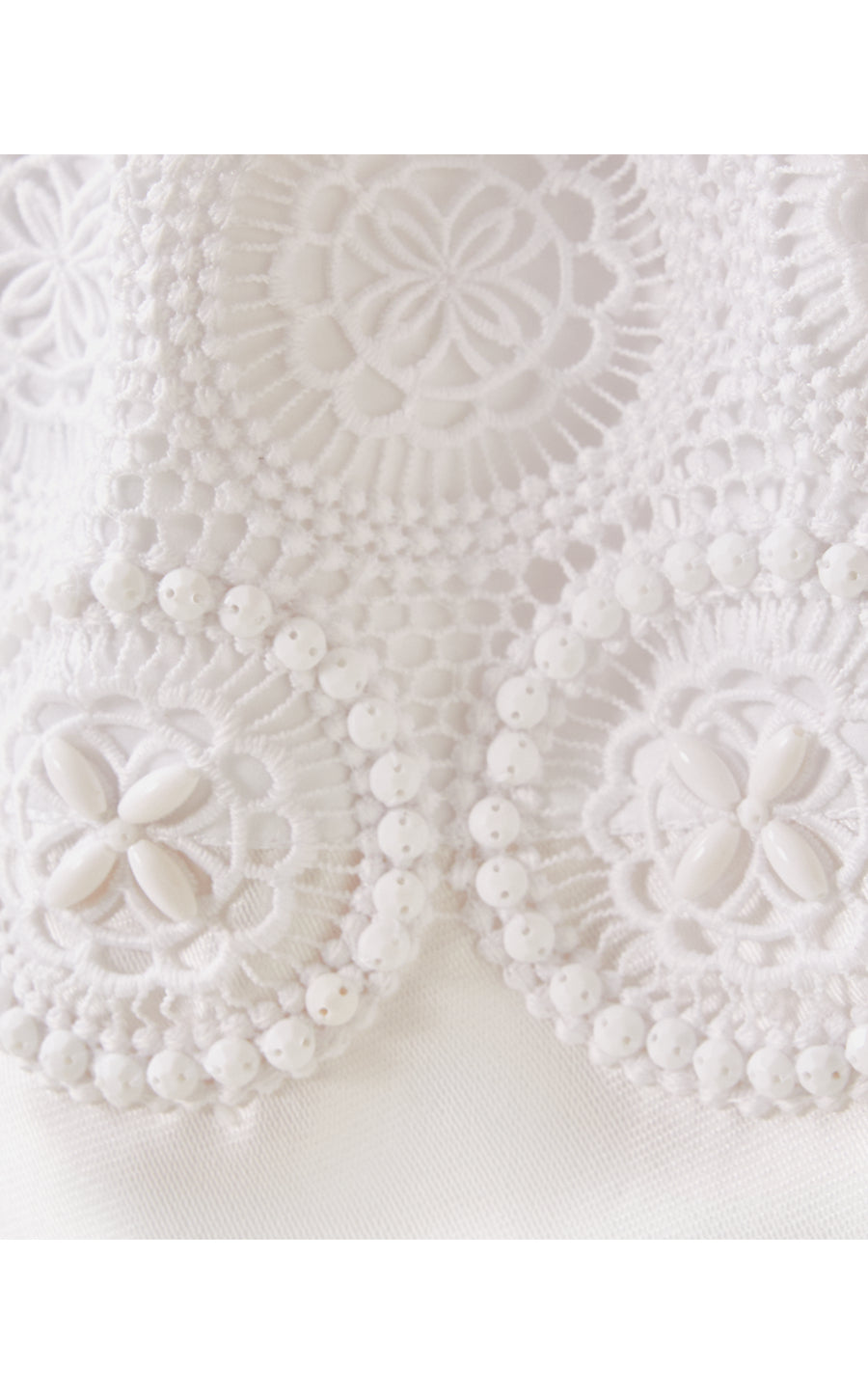 ALVALYNN DRESS, RESORT WHITE BUTTERFLY MEDALLION LACE