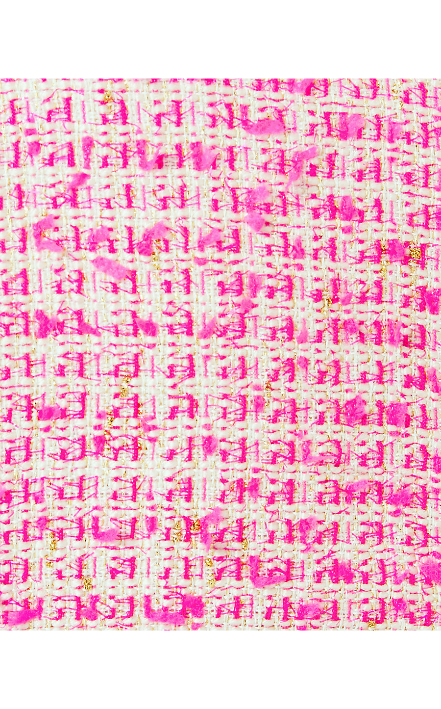 TIESSA SHORT SLEEVE BOUCLE DRESS, PINK PALMS FANTASY BOUCLE