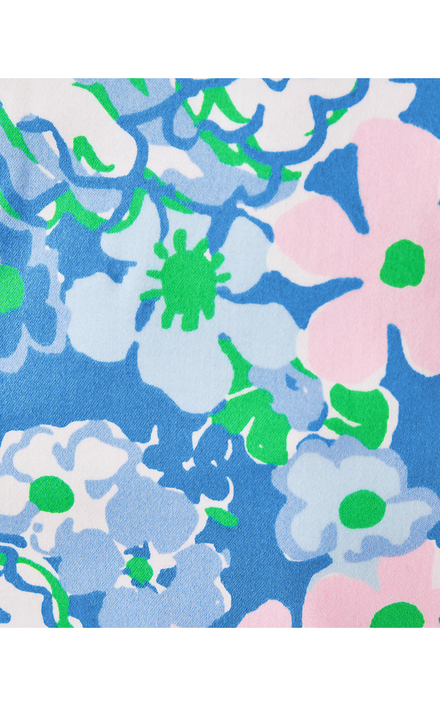 THE SHORT SLEEVED LILLY SHIFT, SUNWASHED BLUE PLUMES IN BLOOM