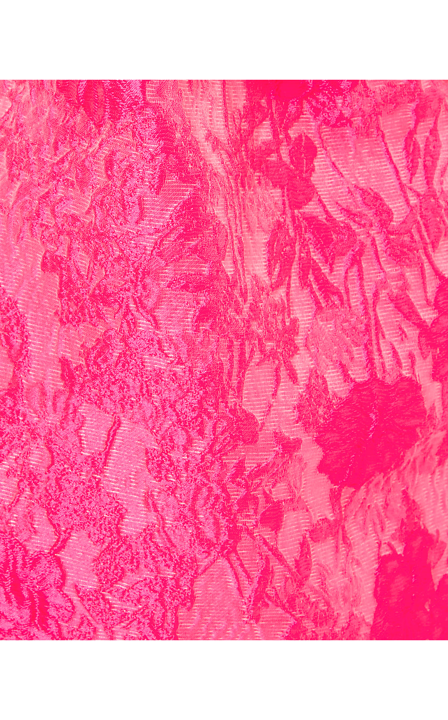 ALANNAH DRESS, PASSION FRUIT PINK LEAF AN IMPRESSION JACQUARD