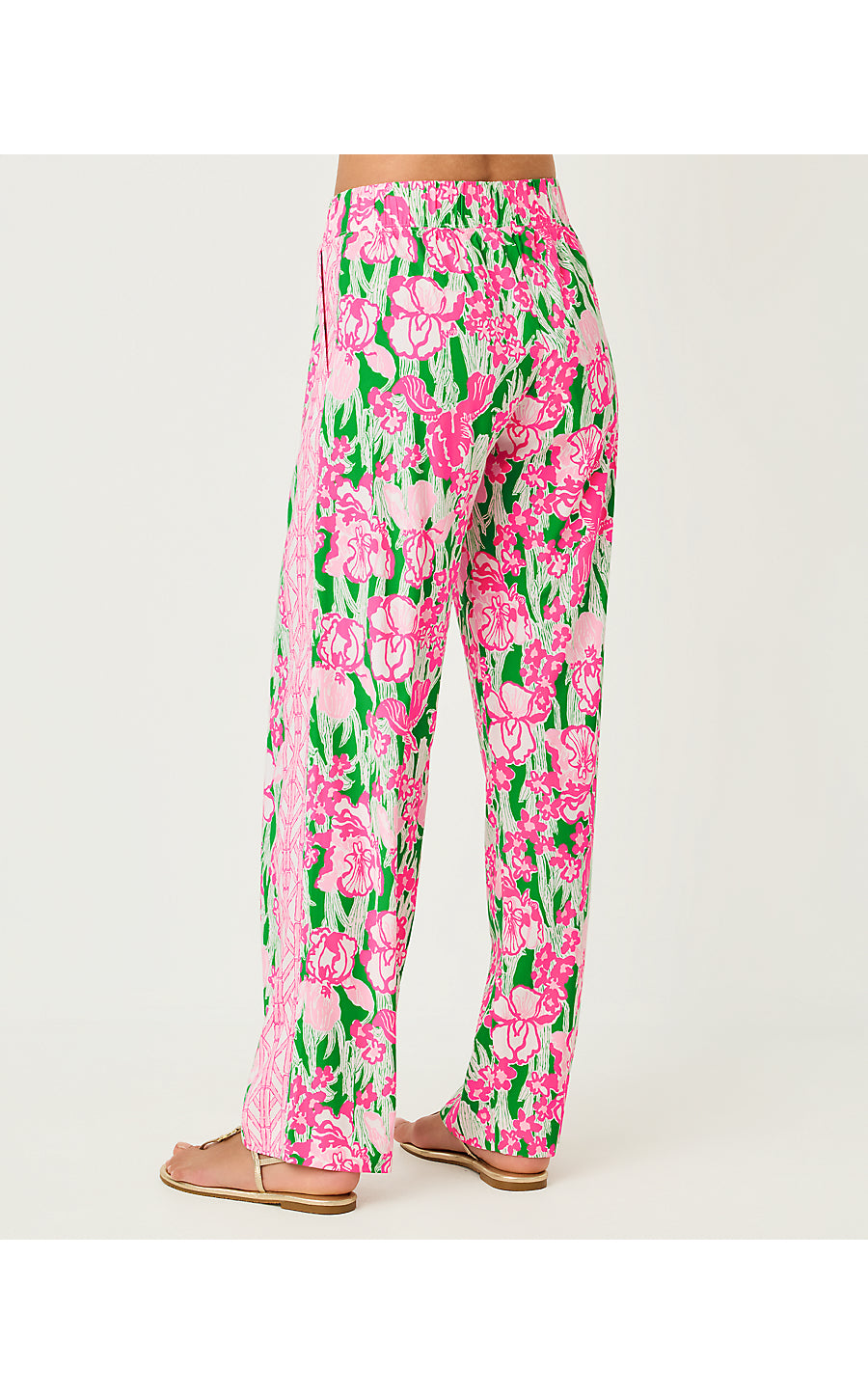 BAL HARBOUR STRETCH PALAZZO PANT, PUTTING GREEN HANNAH ENGINEERED