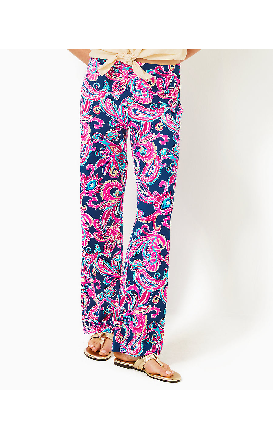 GRENADA UPF 50+ KNIT PANT, MULTI FLITTING ABOUT
