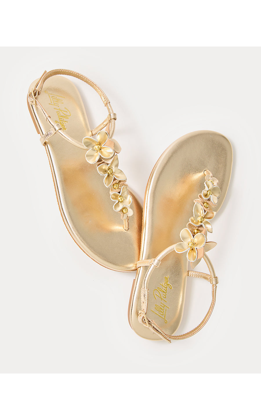 SHELLEY SANDAL, GOLD METALLIC