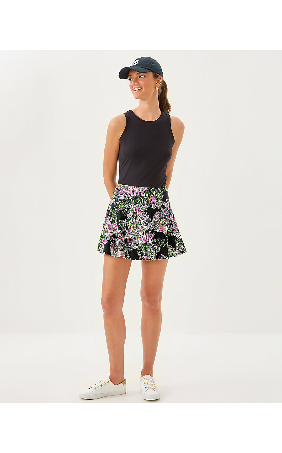 BARCELONA HIGH RISE SKORT, ONYX PB ANNIVERSARY TOILE