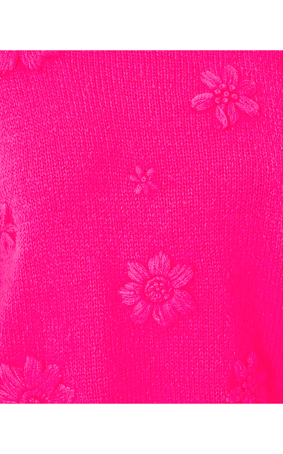ELIZABELLE SWEATER, PASSION FRUIT PINK COASTAL FLOWERS