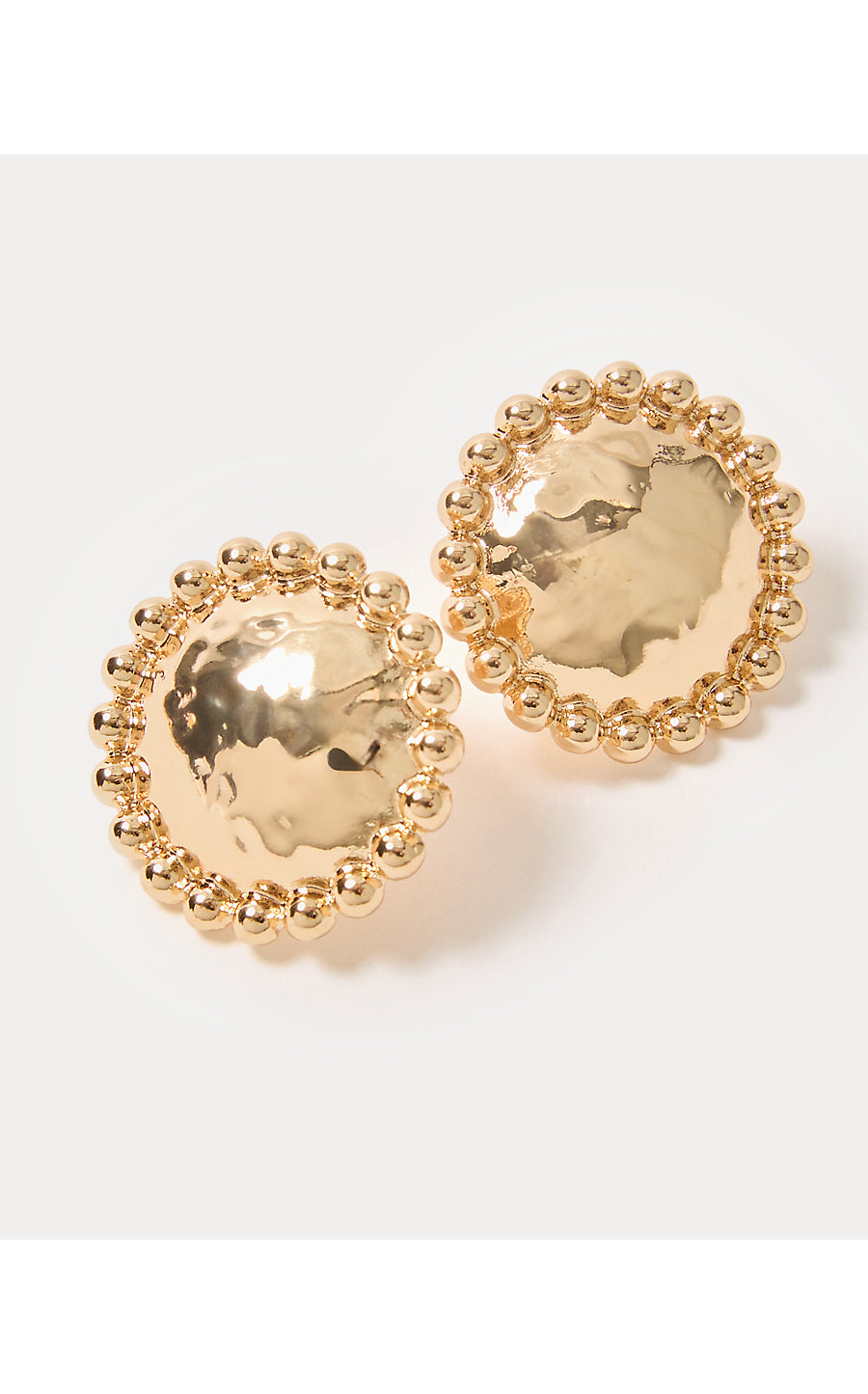 VIA DEL MAR EARRINGS, GOLD METALLIC