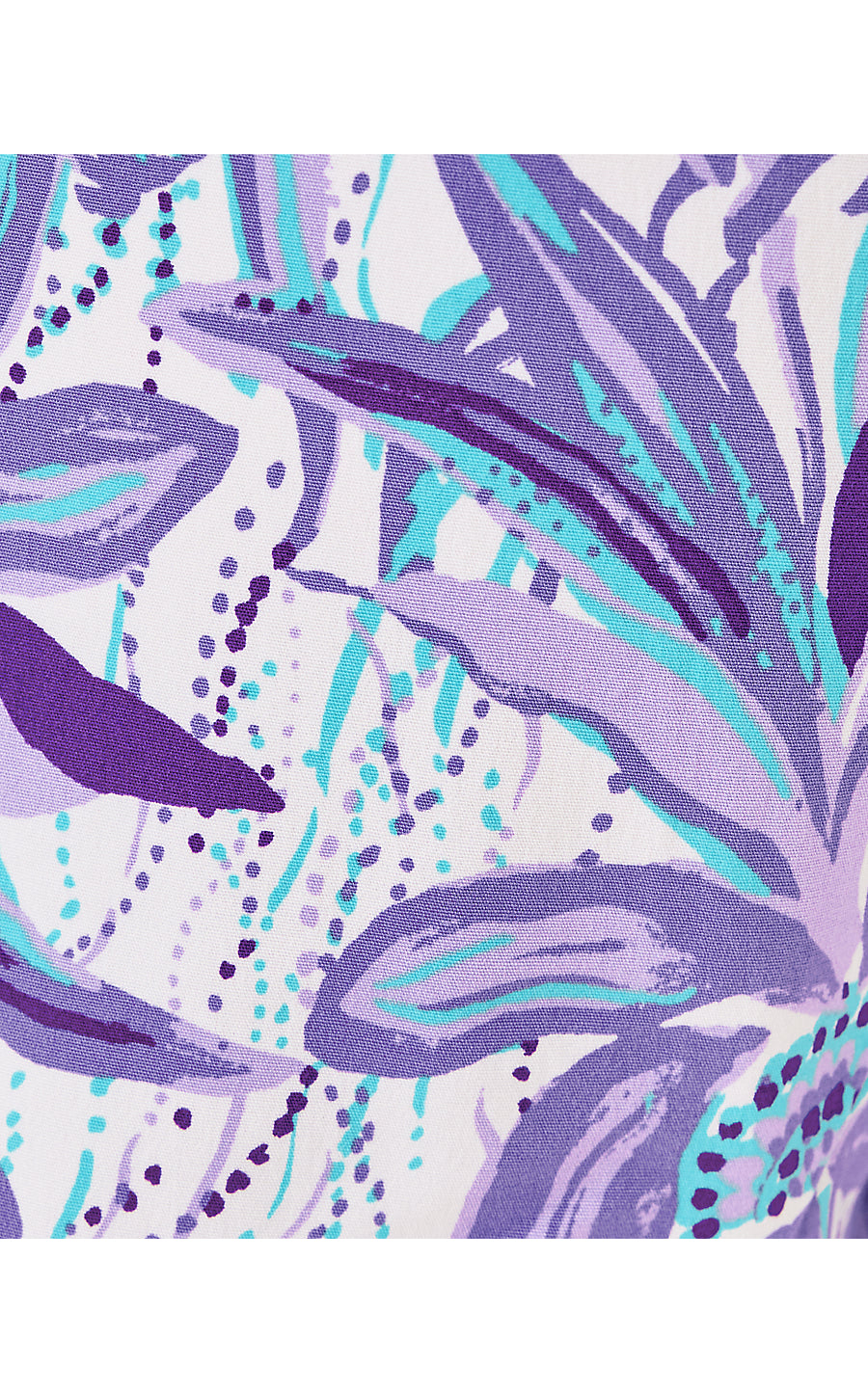 BAL HARBOUR STRETCH SHORT, TROPICALIA PURPLE ELEPHANT IN THE BLOOM ENGINEERED BOTTOM