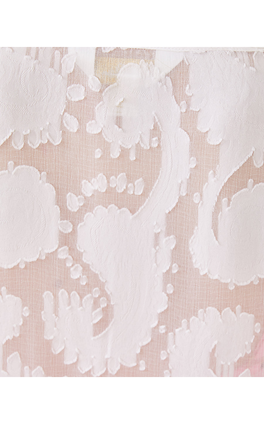 SHENZI COVERUP, RESORT WHITE TANGERINE DREAM POLY CLIP JACQUARD