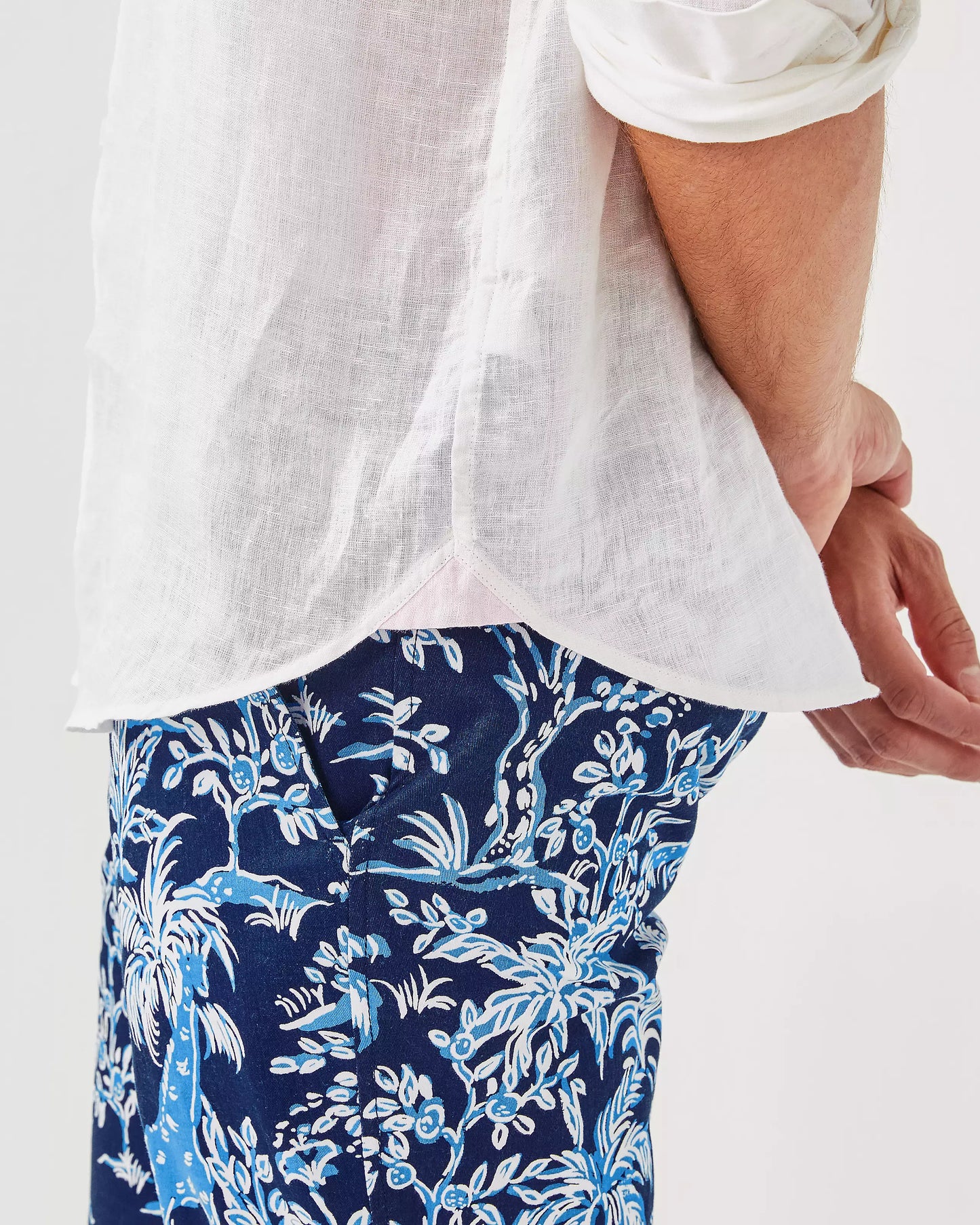 MENS STUFF ADDISON SHIRT, RESORT WHITE