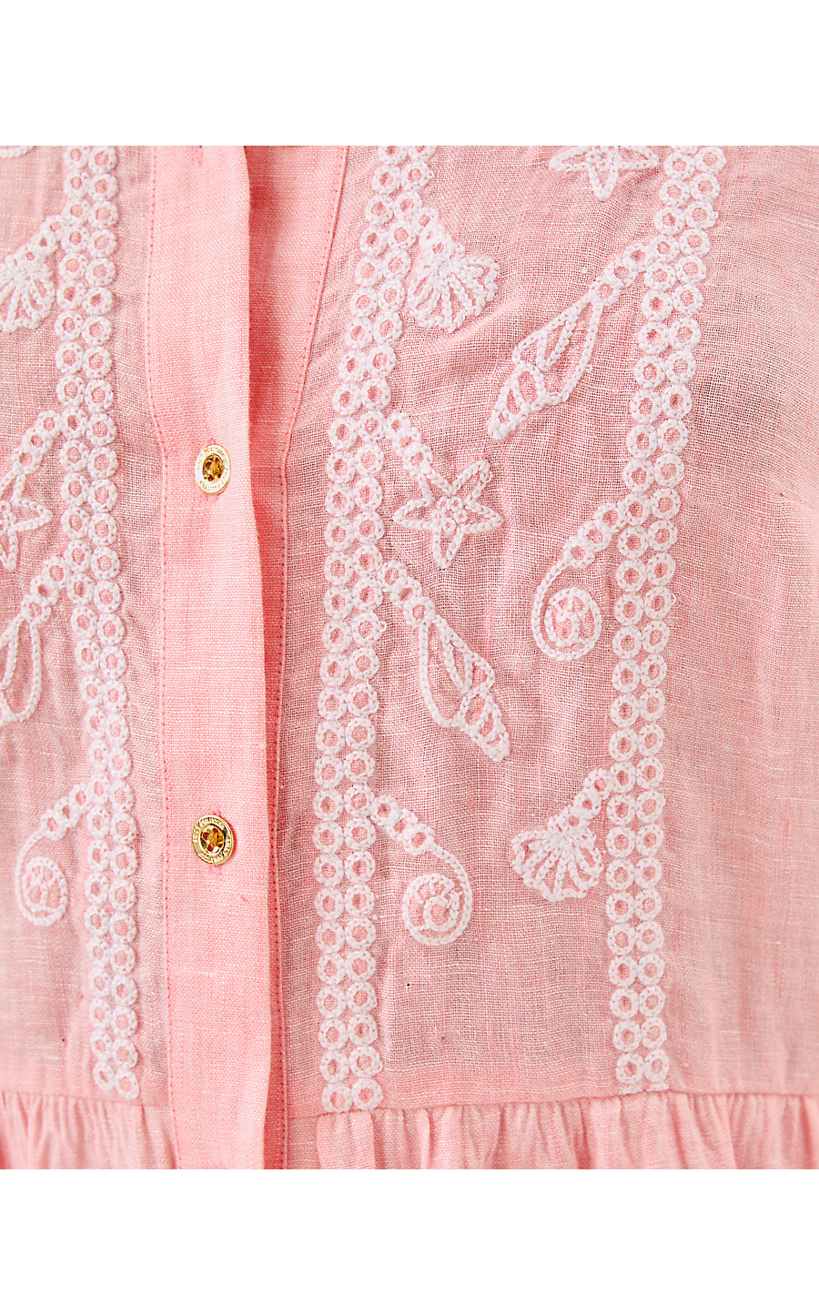 SHAELA DRESS, SORBET PINK X RESORT WHITE