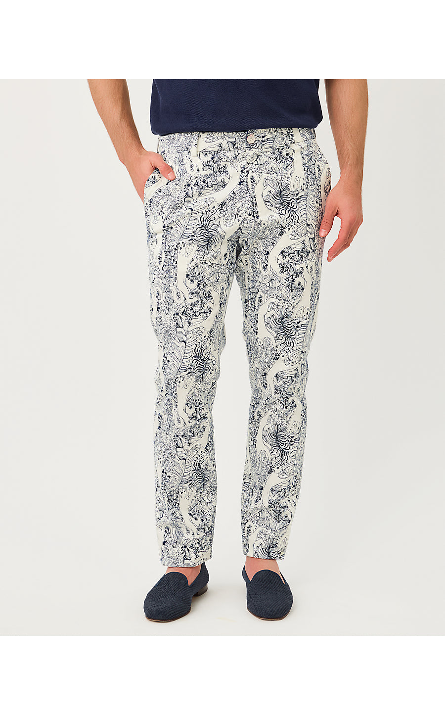 MENS STUFF MIZNER STRETCH PANT, COCONUT LIL PALM PROWL
