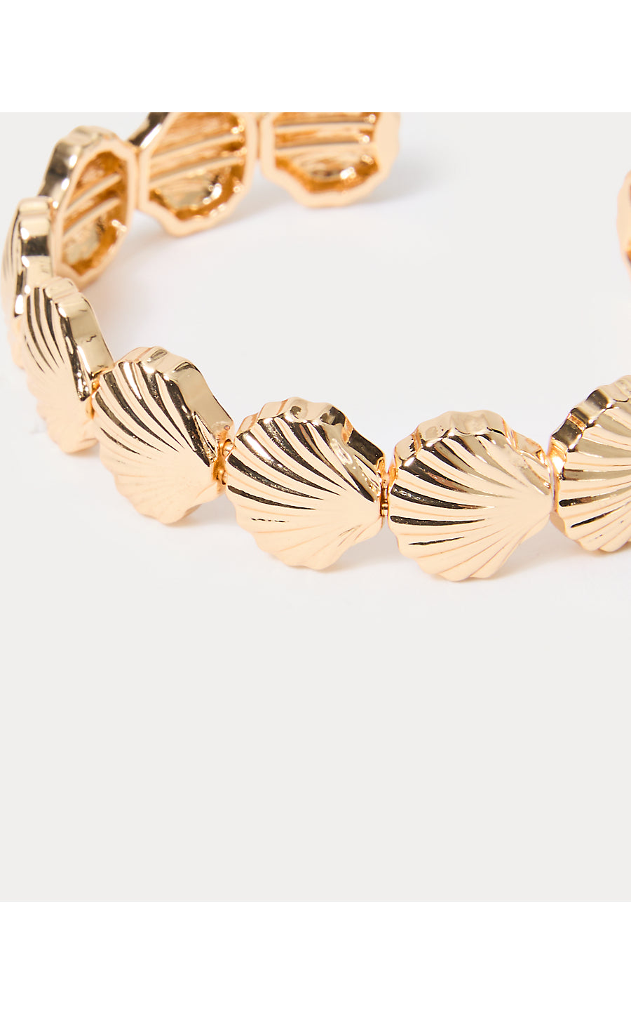 COOL AS SHELL BRACELET, GOLD METALLIC