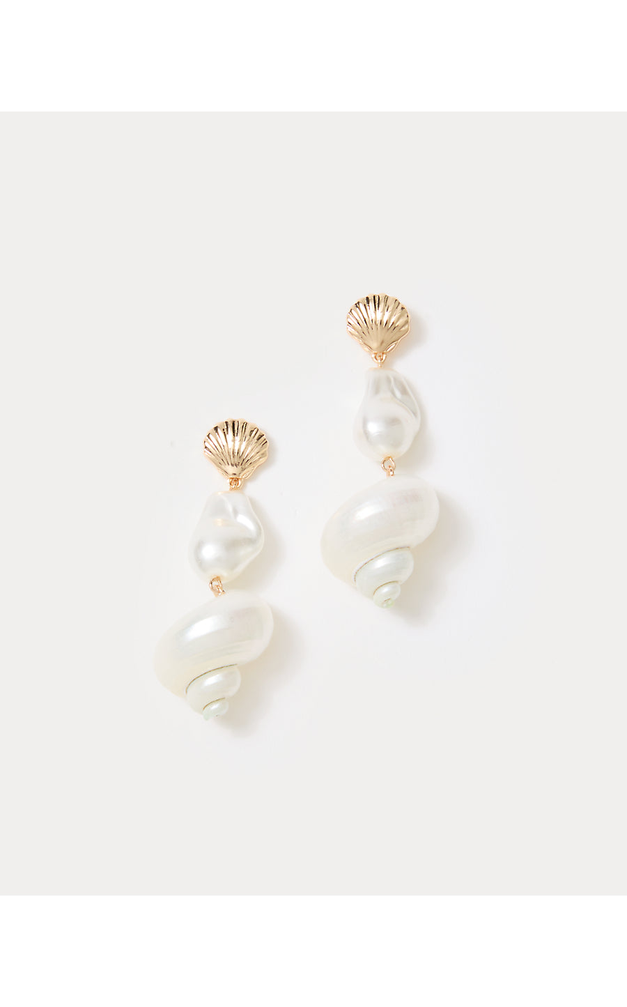 SUMMER SERENADE DROP EARRINGS, RESORT WHITE