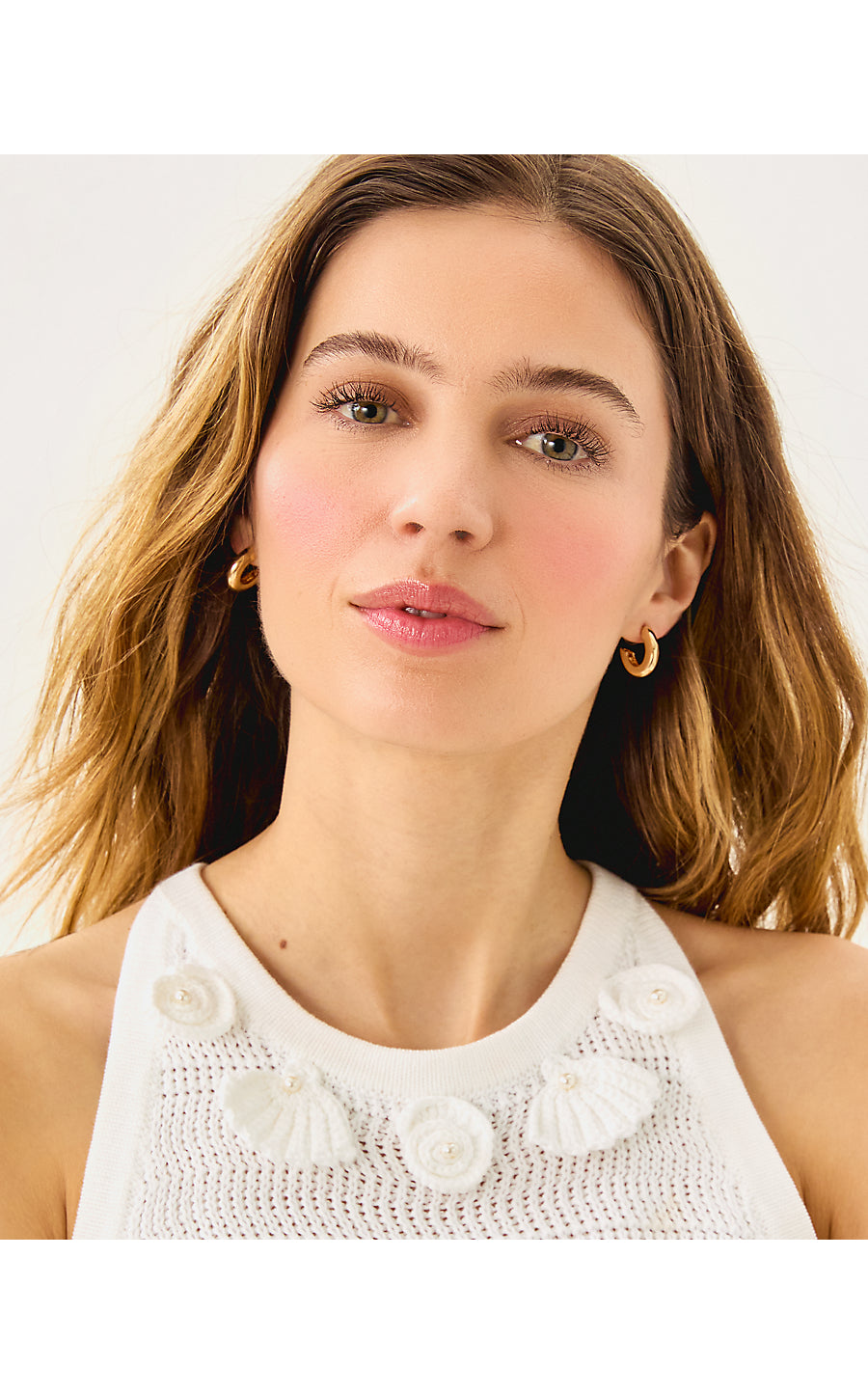 SANDSATIONAL EARRING SET, GOLD METALLIC