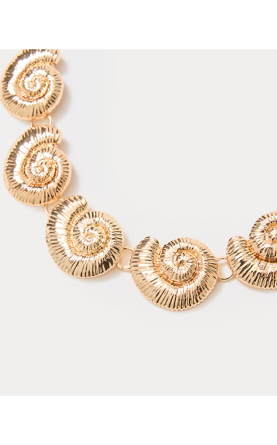 BAREFOOT BEACHCOMBER NECKLACE, GOLD METALLIC