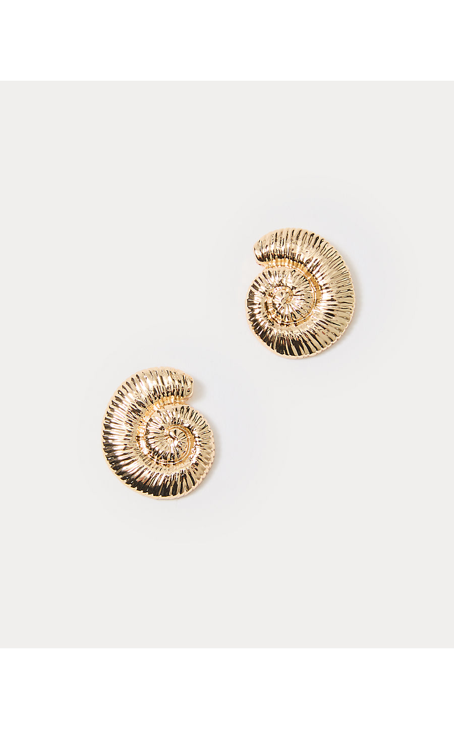 BAREFOOT BEACHCOMBER EARRINGS, GOLD METALLIC