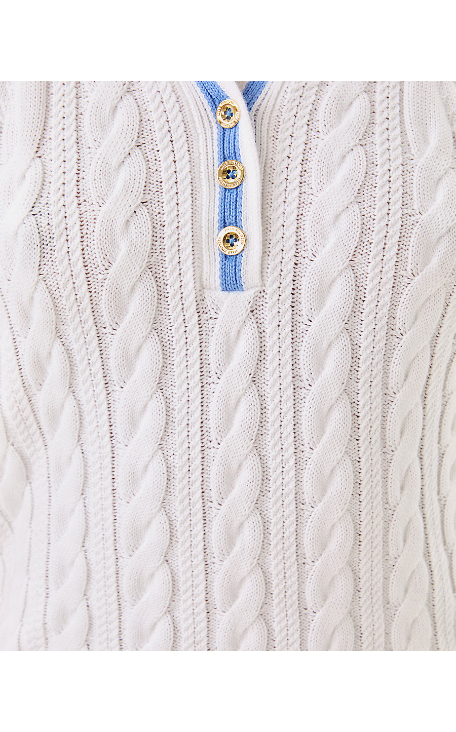 SUZETTE SWEATER TANK, RESORT WHITE X JACARANDA BLUE TIPPING