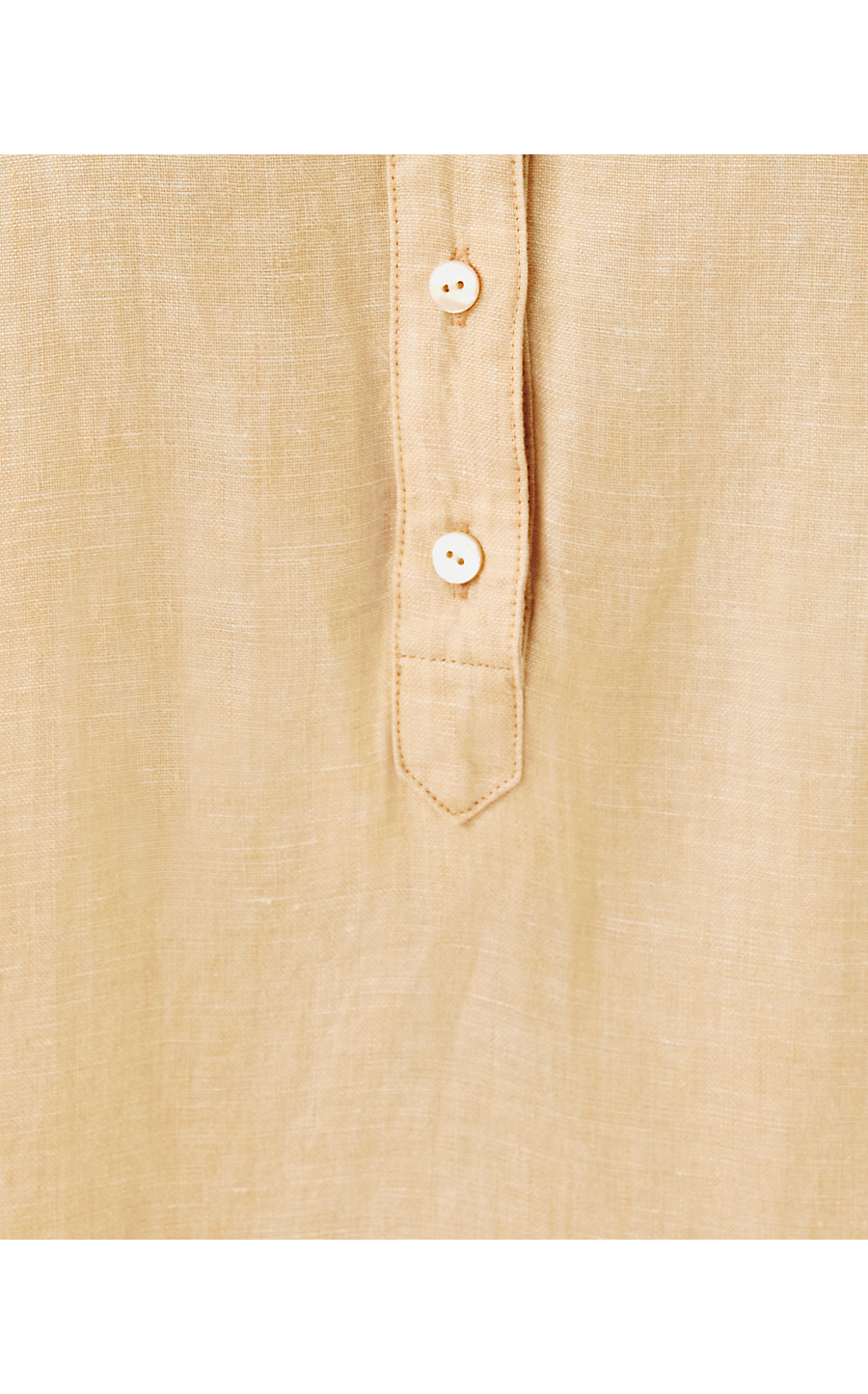 ELLOWYN LINEN DRESS, WICKER TAN X RESORT WHITE