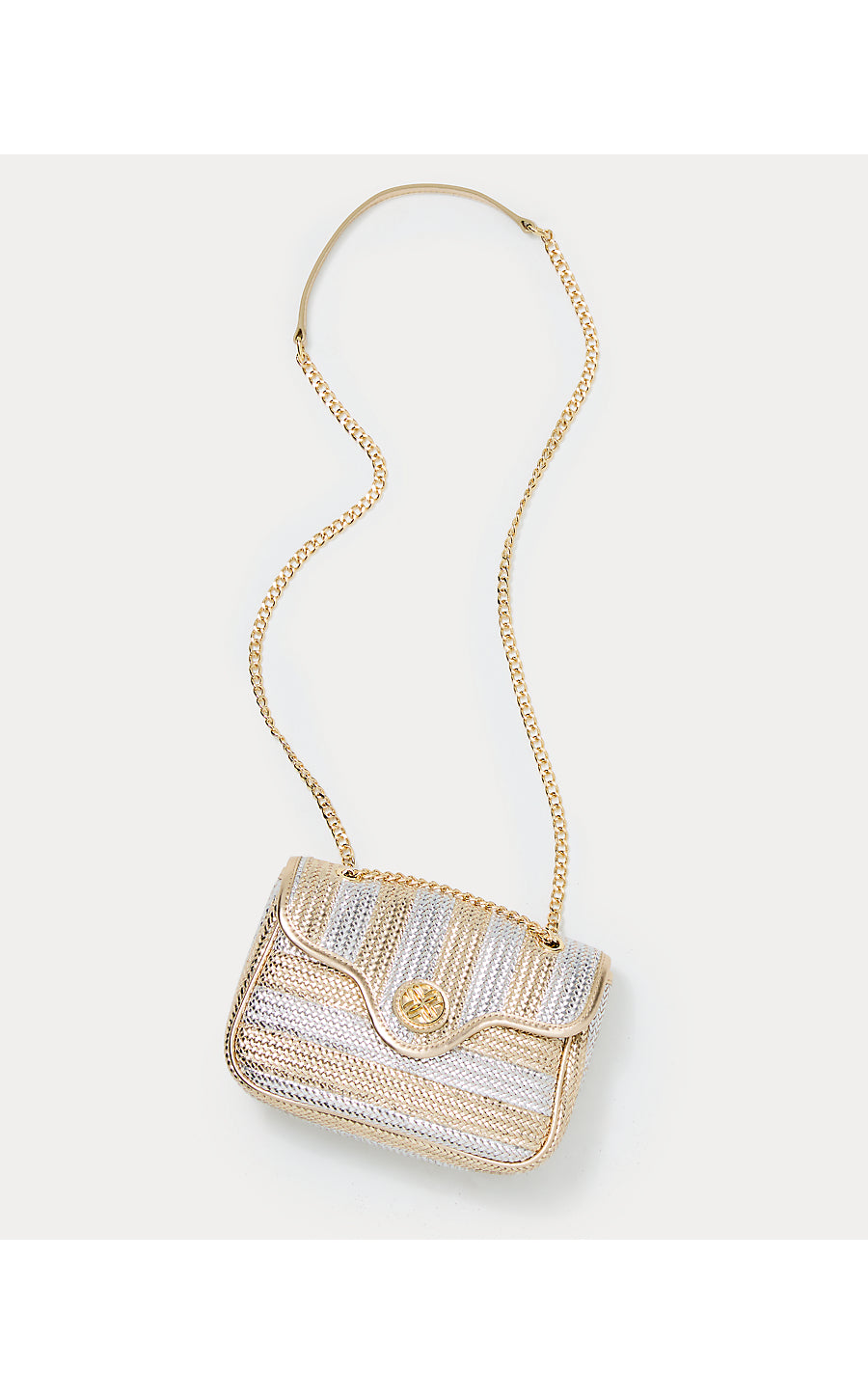 CORA CROSSBODY, GOLD METALLIC X SILVER METALLIC