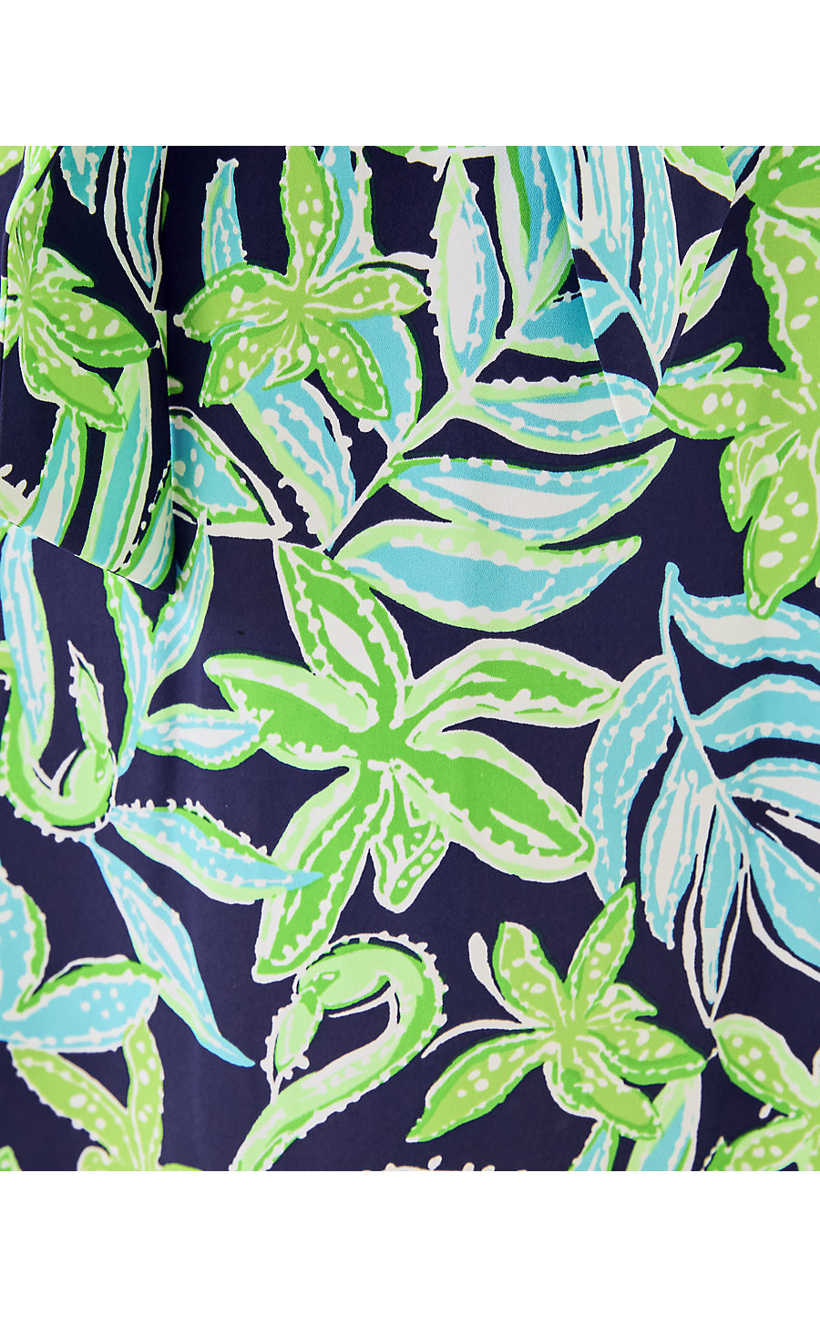 OLIVINE SHORT SLEEVE DRESS, SAPPHIRE POOL TROPICAL TANGO