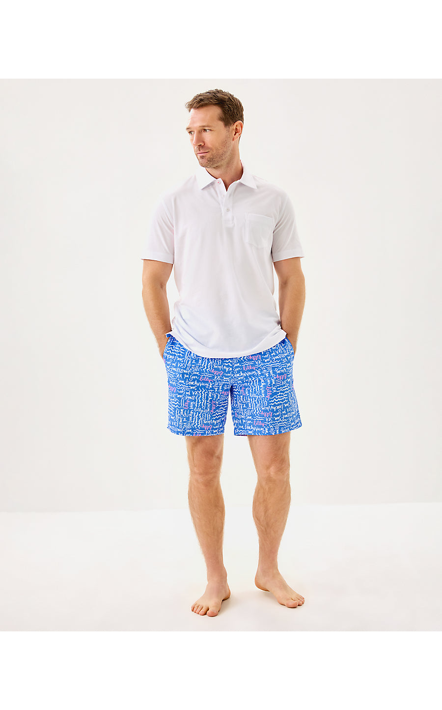 MENS STUFF AARONS POLO, RESORT WHITE