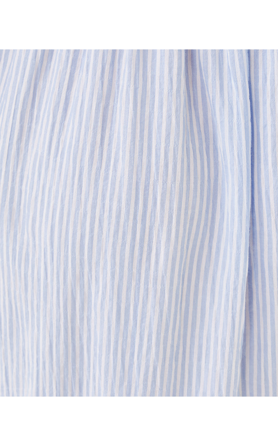 HADLY SMOCKED MAXI DRESS, JACARANDA BLUE LTWT OXFORD STRIPE