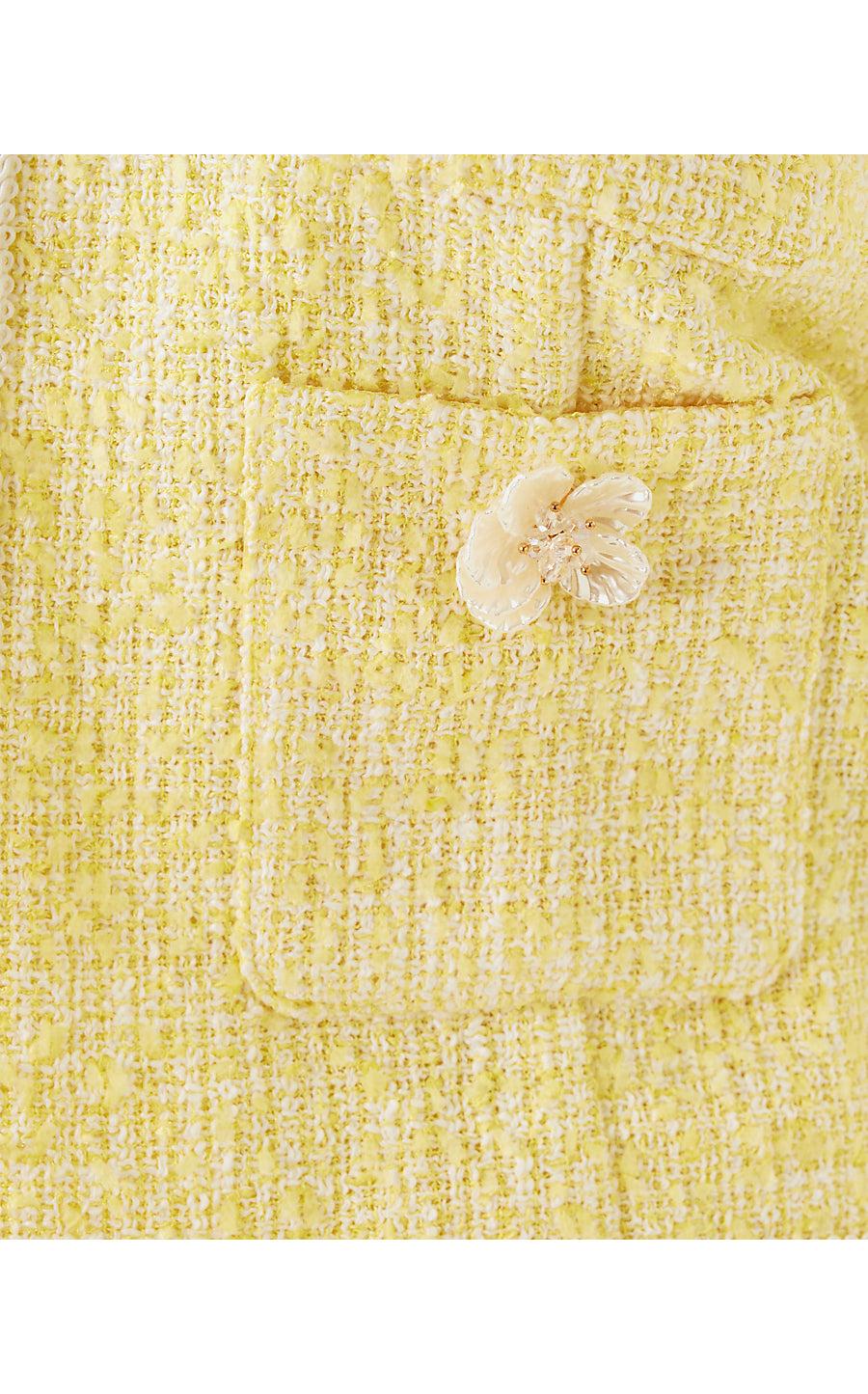 ROHANA BOUCLE JACKET, FINCH YELLOW CHIC CHICK BOUCLE